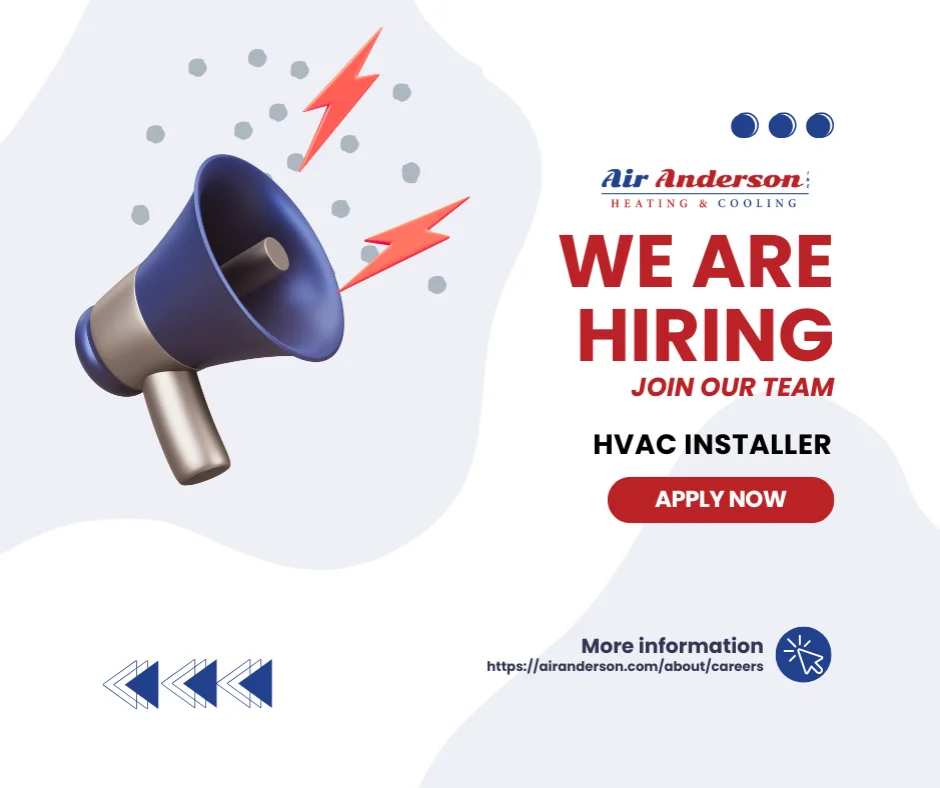 We Are Hiring HVAC Installer